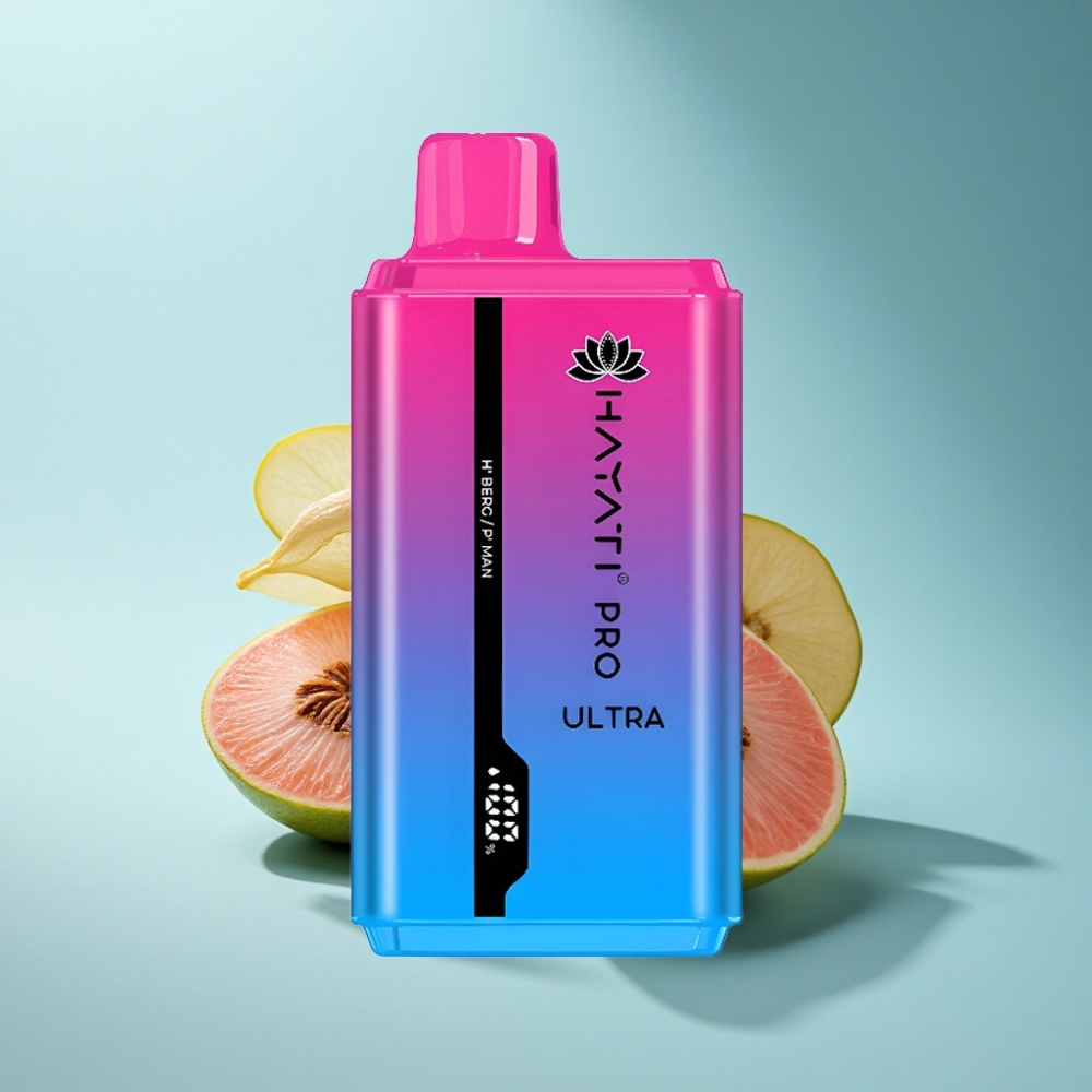 Hayati Pro Ultra 15000 Puffs 2×12ml 2% H' Berg P' Man Disposable Vape