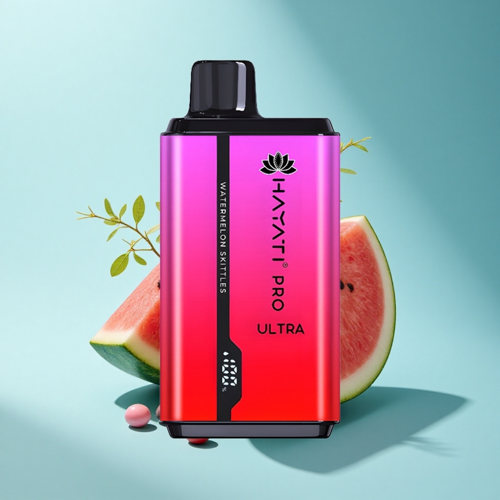 Hayati Pro Ultra 15000 Puffs 2×12ml Watermelon Skittles Disposable Vape