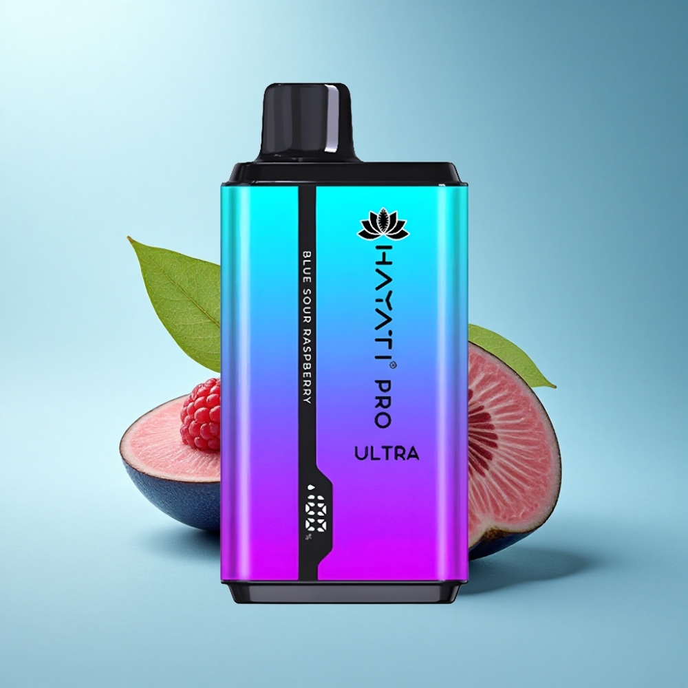 Hayati Pro Ultra 15000 Puffs Blue Sour Raspberry Disposable Vape 12ml 2%