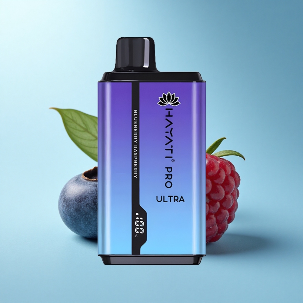 Hayati Pro Ultra 15000 Puffs Blueberry Raspberry Disposable Vape 850mAh 24ml