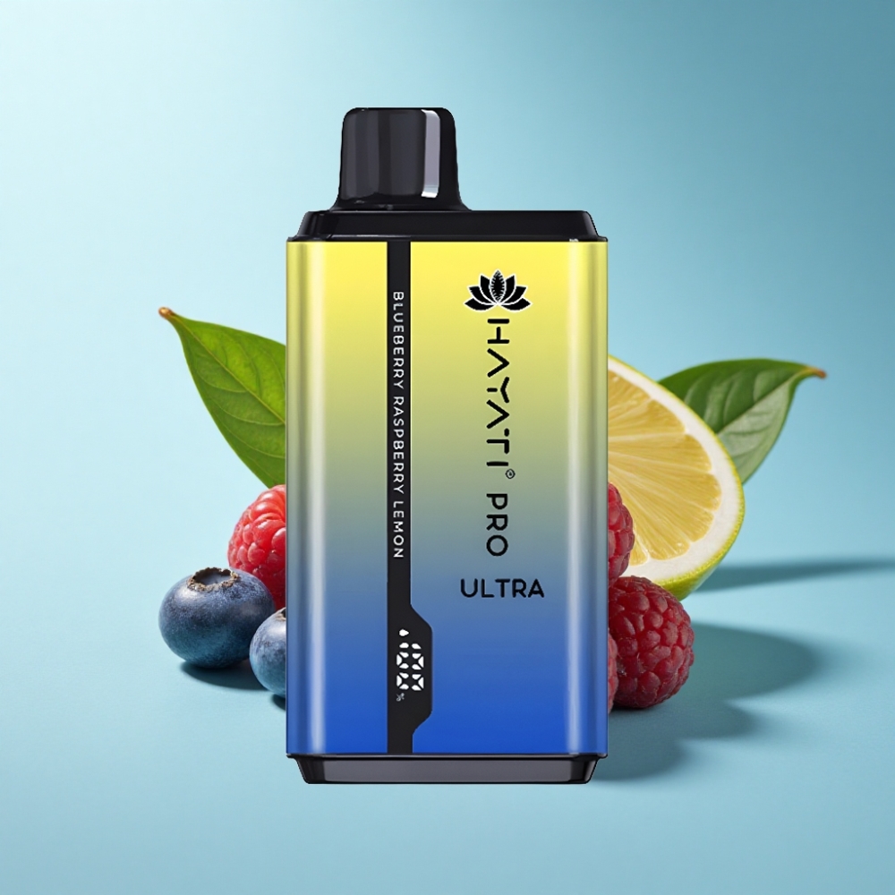 Hayati Pro Ultra 15000 Puffs Blueberry Raspberry Lemon Disposable Vape
