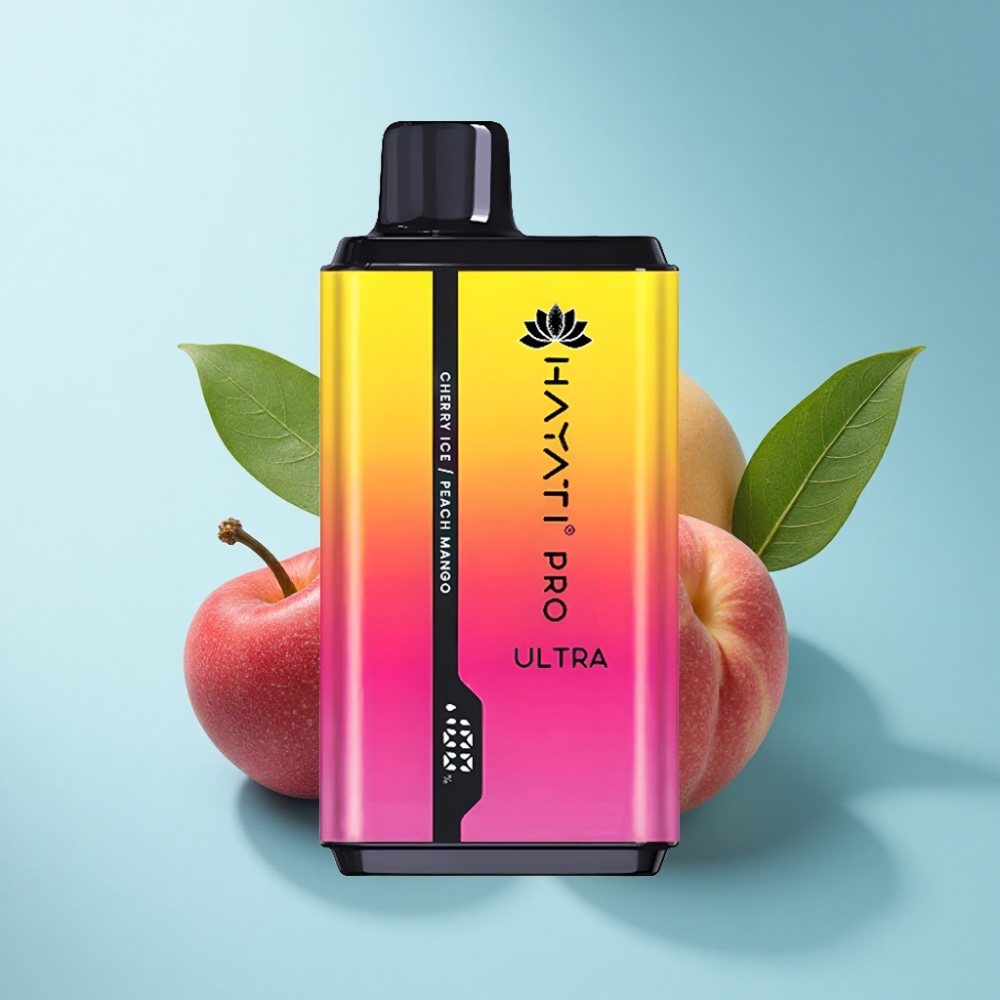 Hayati Pro Ultra 15000 Puffs Cherry Ice Peach Mango 2×12ml 2%