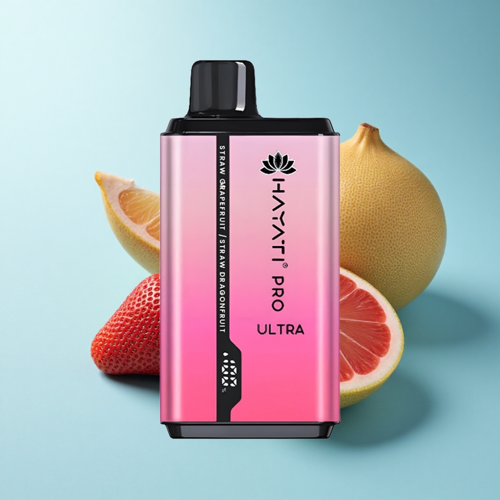 Hayati Pro Ultra 15000 Puffs Strawberry Grapefruit Dragonfruit Disposable Vape