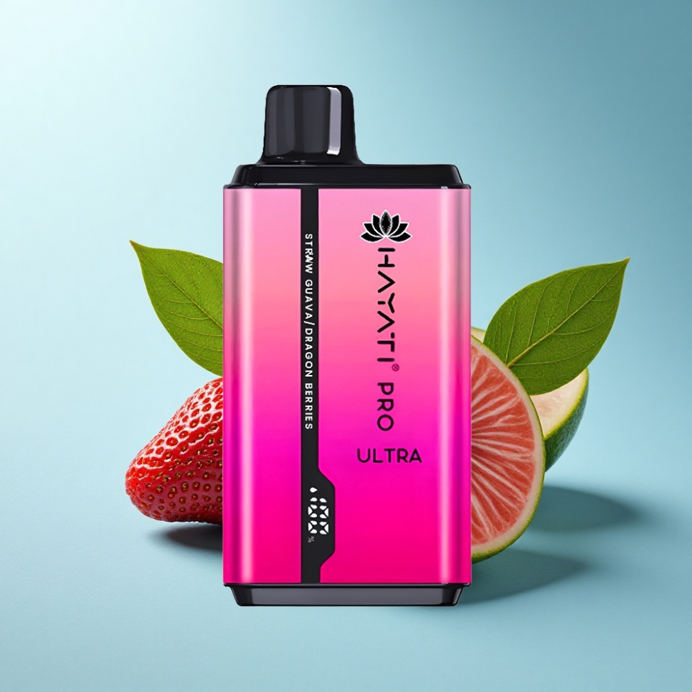 Hayati Pro Ultra 15000 Puffs Strawberry Guava Dragon Berries Disposable Vape