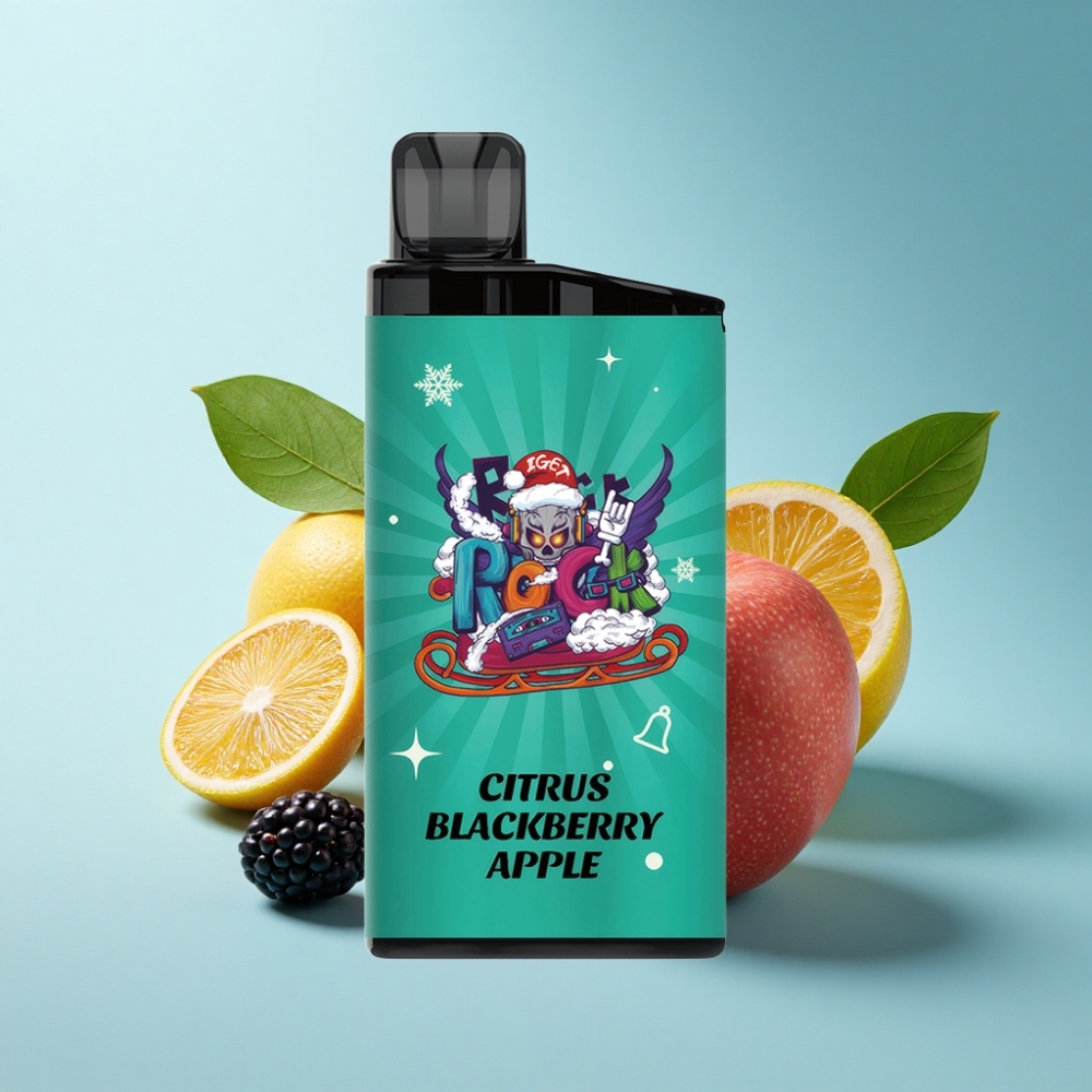IGET Bar 3500 Puffs Disposable Vape - 1400mAh Mesh Coil Citrus Blackberry Apple