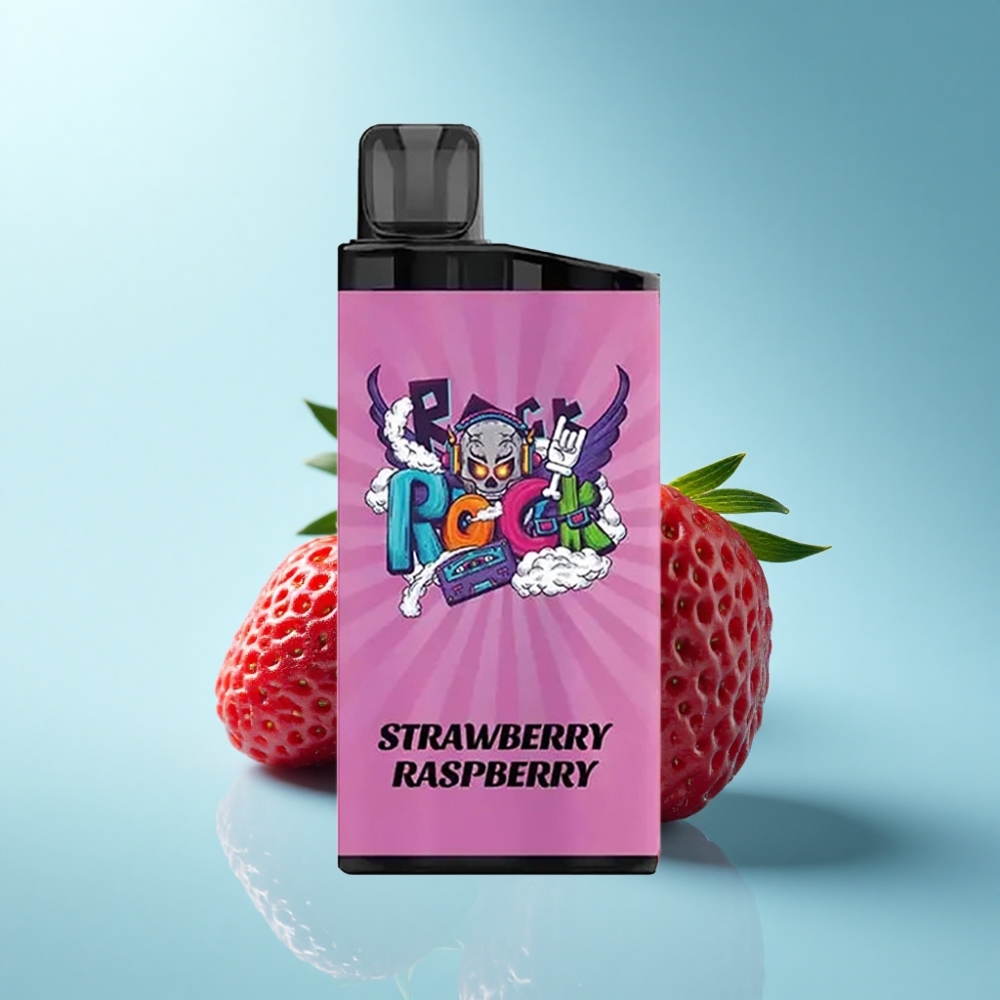 IGET Bar Strawberry Raspberry 3500 Puffs Disposable Vape with 1400mAh Battery & Mesh Coil