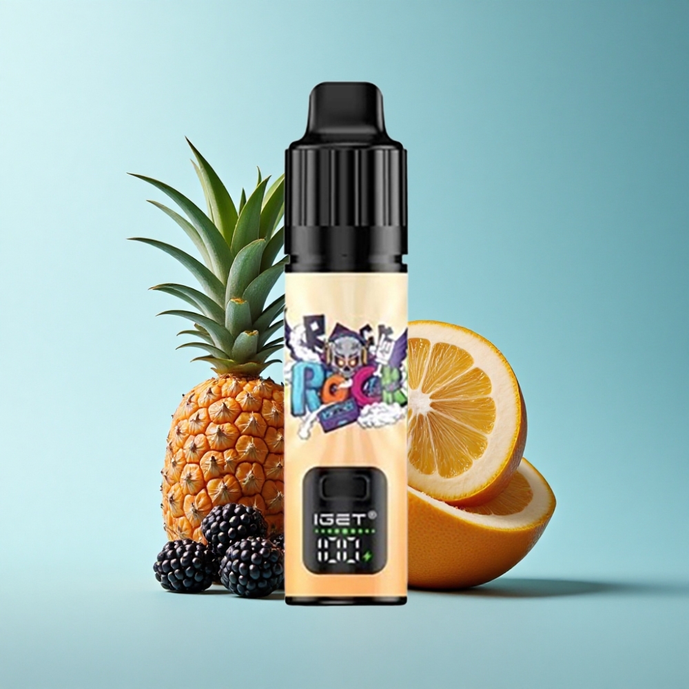 IGET BAR PLUS S3 POD 10000 Puffs 18ml 5% Nicotine Blackberry Pineapple Orange