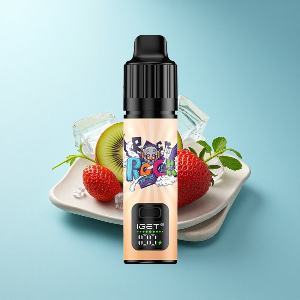IGET BAR PLUS S3 POD 10000 Puffs 5% Nicotine 18mL Strawberry Kiwi Ice Disposable Vape