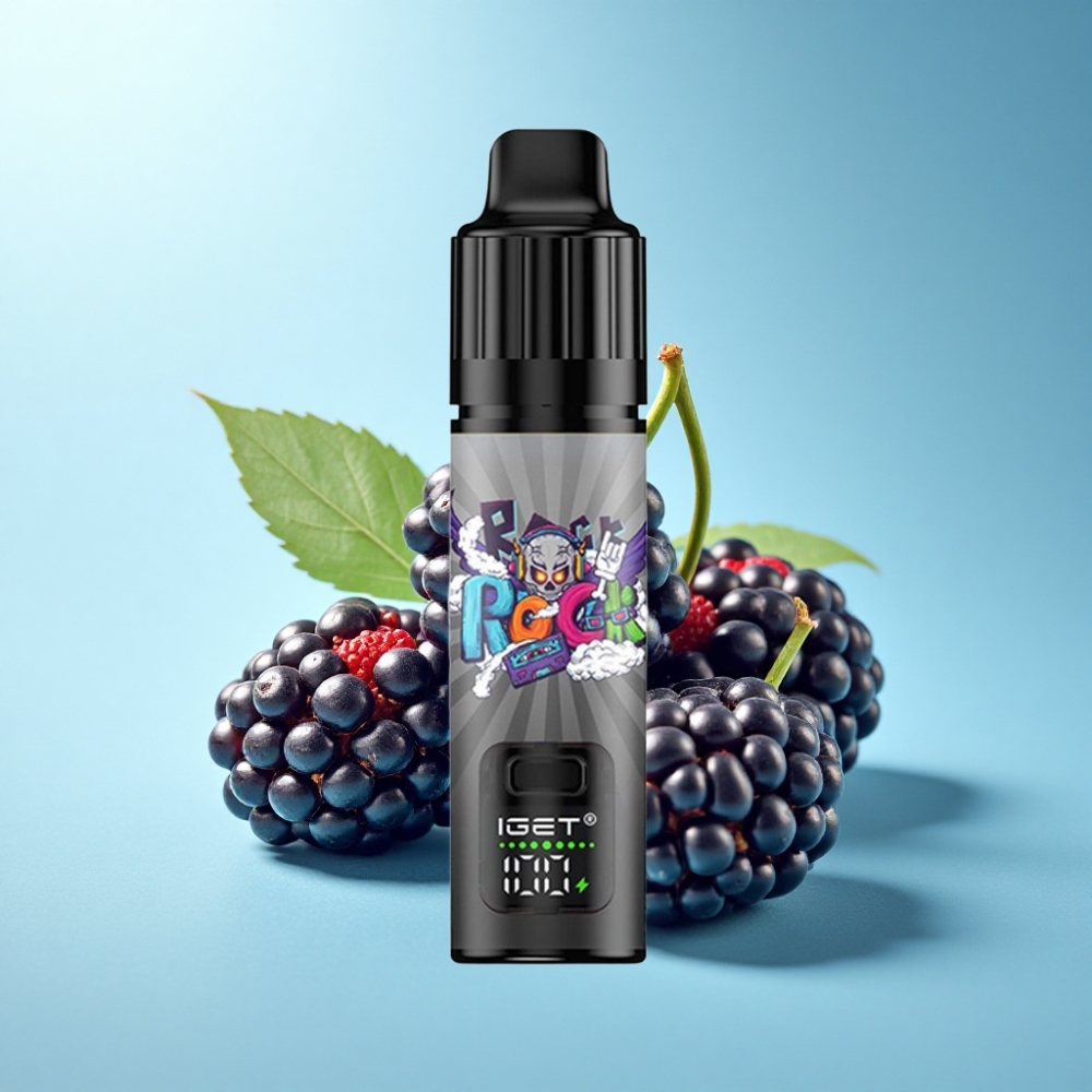 IGET BAR PLUS S3 POD 10000 Puffs 5% Nicotine 18ml Blackberry Ice Disposable Vape