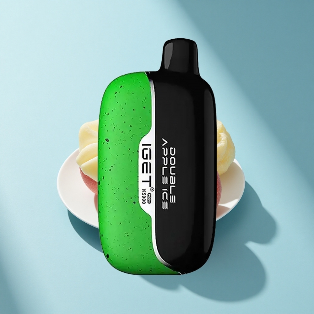 IGET Moon K5000 Puffs Disposable Vape - Double Apple Ice, 1.35 Ohm Mesh, 81.5g