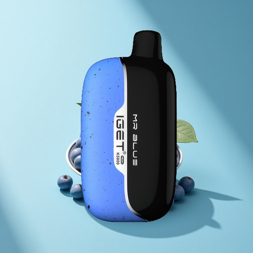 IGET Moon K5000 Puffs Disposable Vape Mr Blue - 5000 Puffs, Mesh Coil, PC Material