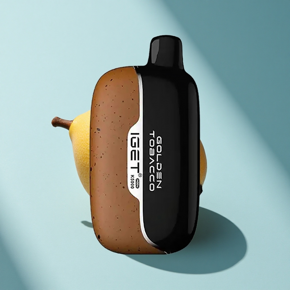 IGET Moon K5000 Puffs Disposable Vape PC Mesh Coil Golden Tobacco