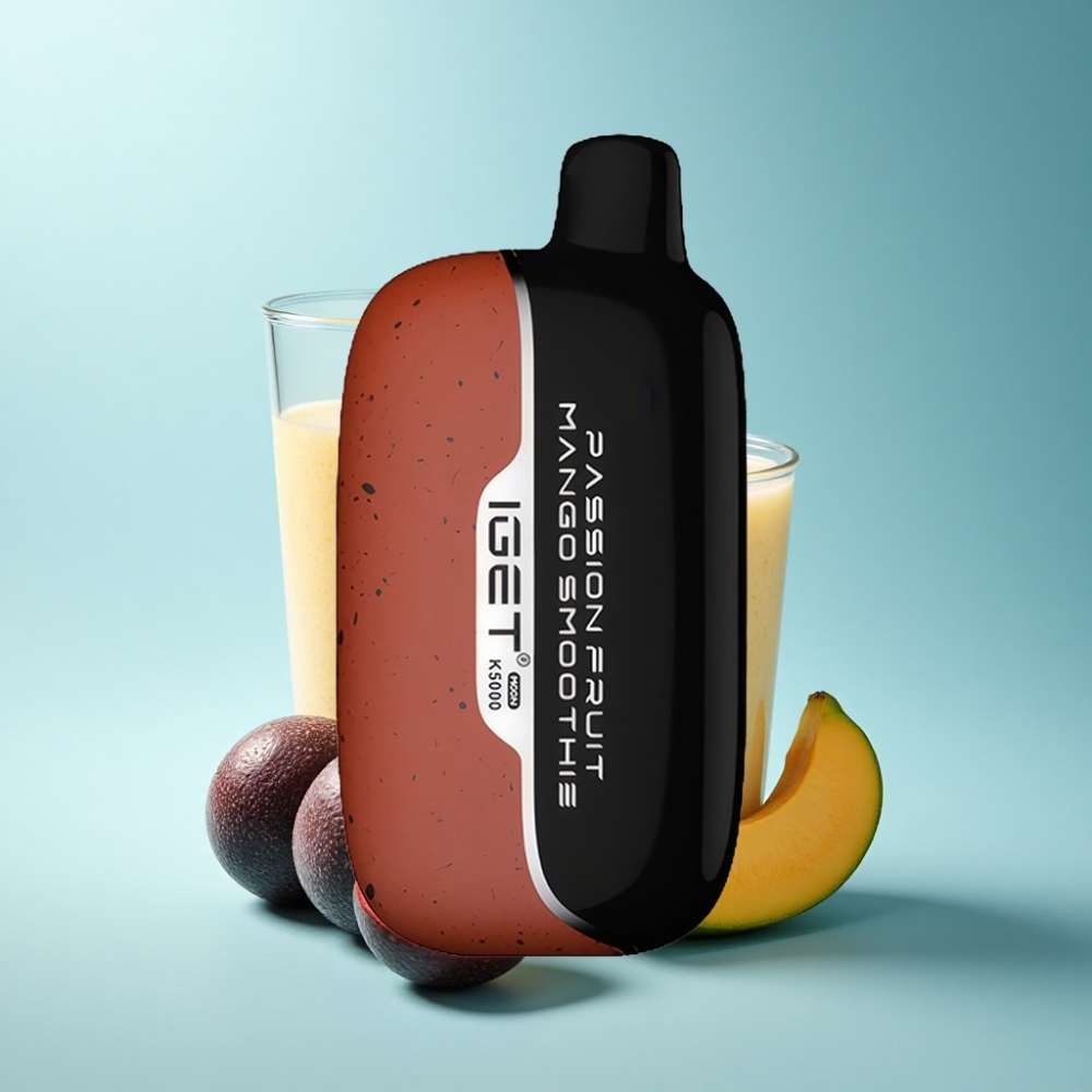 IGET Moon K5000 Puffs Disposable Vape PC Mesh Coil Passion Fruit Mango Smoothie