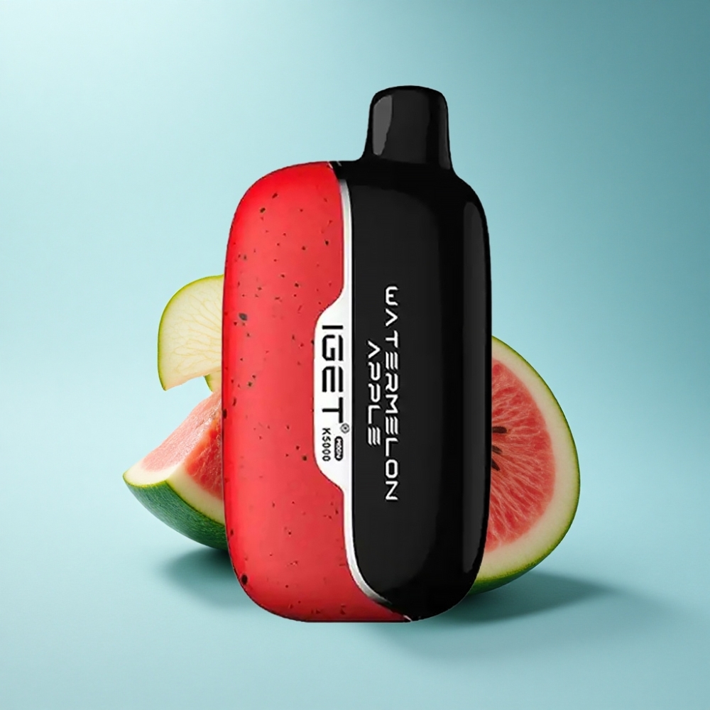 IGET Moon K5000 Puffs Disposable Vape - Watermelon Apple, 5000 Puffs, Mesh Coil 1.35 Ohm