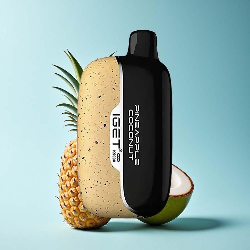 IGET Moon K5000 Puffs Pineapple Coconut Disposable Vape PC Mesh 1.35 Ohm