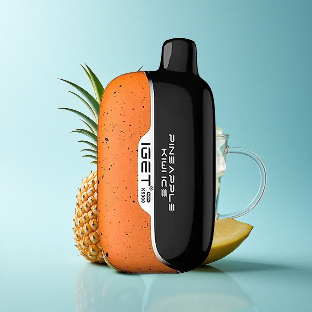 IGET Moon K5000 Puffs Pineapple Kiwi Ice Disposable Vape PC Mesh Coil