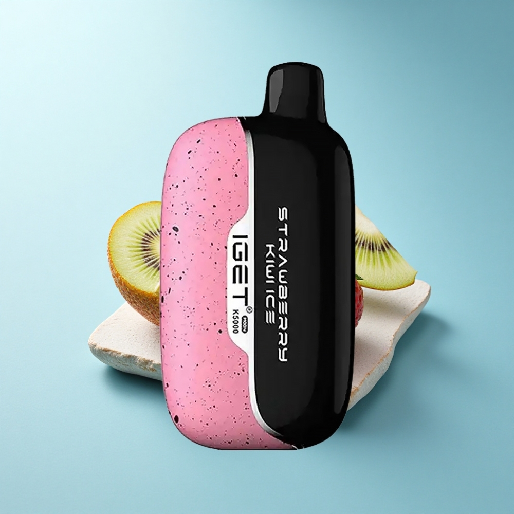 IGET Moon K5000 Puffs Strawberry Kiwi Ice Disposable Vape - 5000 Puffs, Mesh Coil