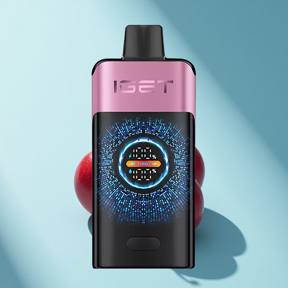 IGET ONE 12000 Puffs Cherry Monster Disposable Vape with Curved Screen & 2700mAh