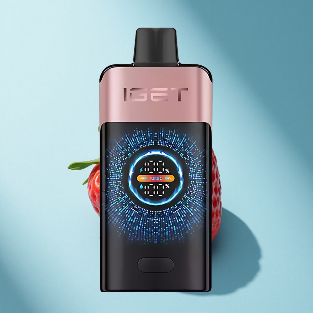IGET ONE 12000 Puffs Disposable Vape with 2700mAh Battery & Dual Mesh Coil - Chupa Chups Strawberry