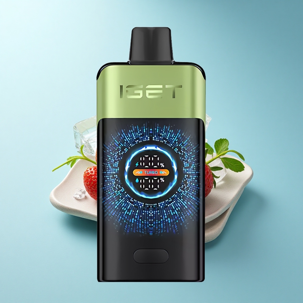 IGET ONE 12000 Puffs Disposable Vape with Curved Screen - Strawberry Kiwi Ice