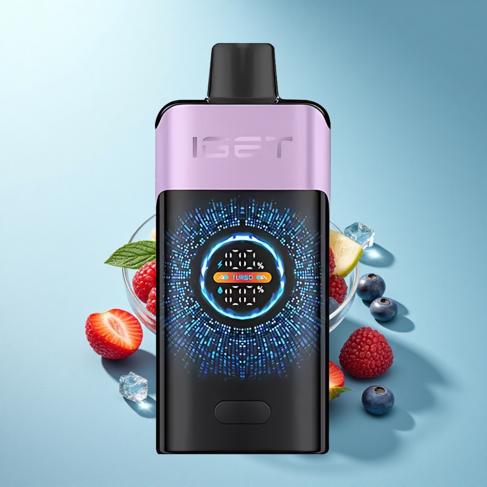 IGET ONE 12000 Puffs Disposable Vape with Turbo Mode & 2700mAh - Mixed Berries Ice