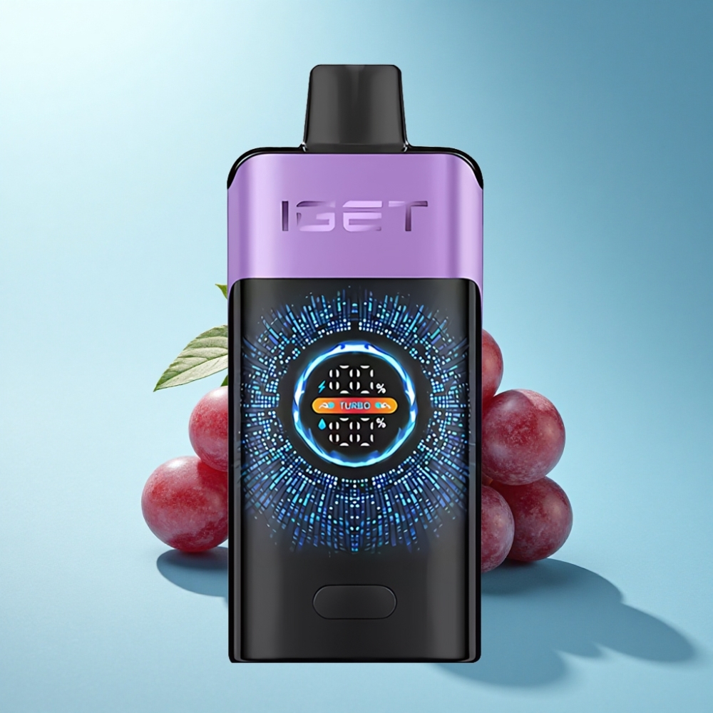 IGET ONE 12000 Puffs Turbo Mode Disposable Vape Grape Ice