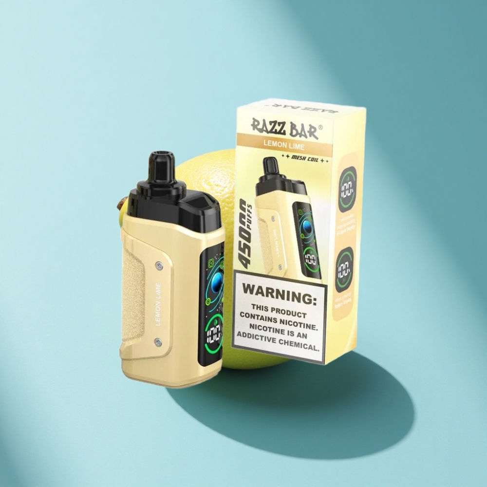 Razz Bar 45000 Puffs Adjustable Airflow Disposable Vape Lemon Lime