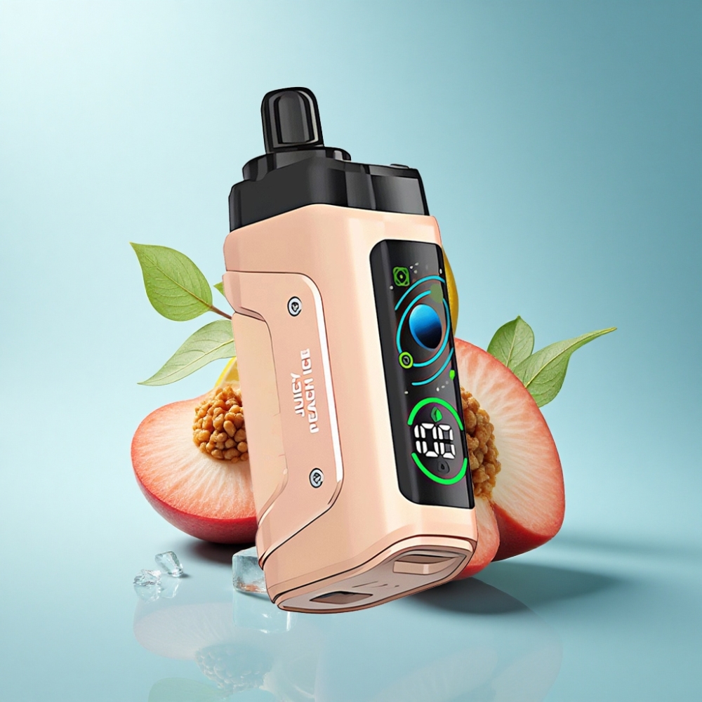 Razz Bar 45000 Puffs Disposable Vape Juicy Peach Ice 1.0 Ohm Mesh Adjustable Airflow