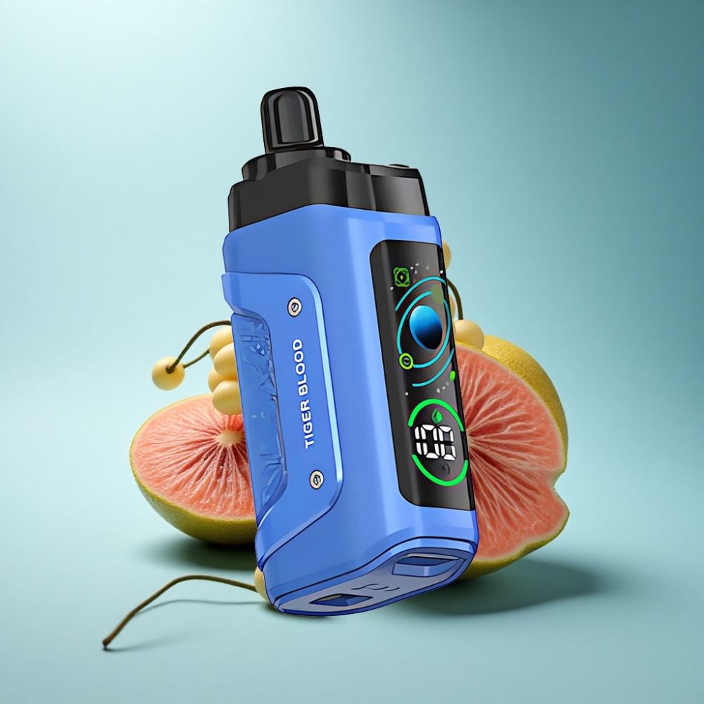 Razz Bar 45000 Puffs Tiger Blood Disposable Vape with Mesh Coil & Adjustable Airflow