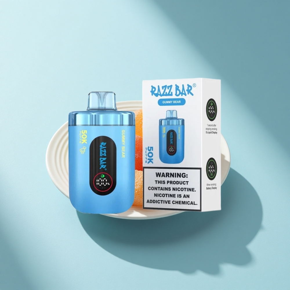 Razz Bar 50K Puffs Gummy Bear Disposable Vape 1.0 Ohm Mesh 650mAh