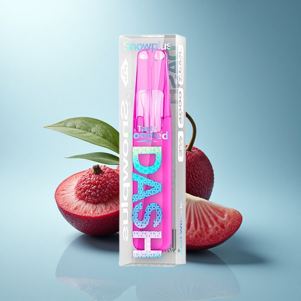 Snowplus Dash 4000 Puffs Ceramic Disposable Device Red Wine Ice