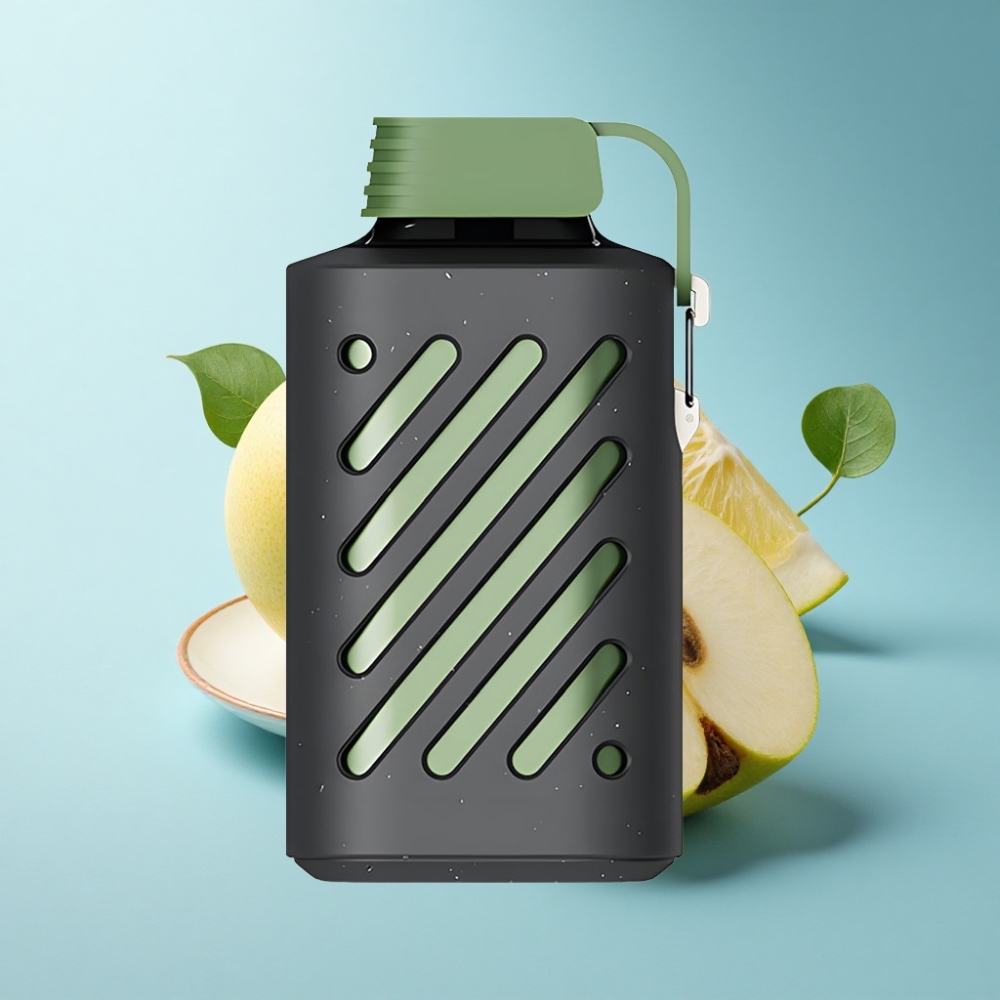 VOZOL GEAR 10000 Disposable Vape Sour Apple Ice – 20ml E-Liquid, Mesh Coil, 65% PCR