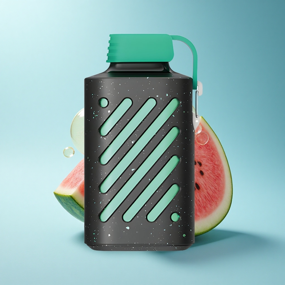 VOZOL GEAR 10000 Disposable Vape Watermelon Bubble Gum – 20ml E-Liquid, Mesh Coil, 65% PCR