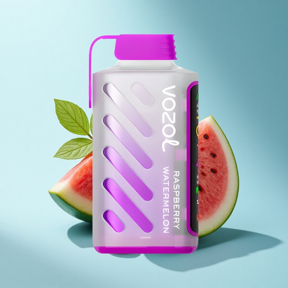 VOZOL Gear Power 20000 Puffs Dual Mesh Coil Raspberry Watermelon Disposable Vape