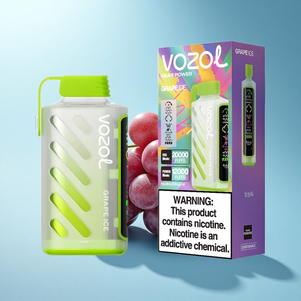 VOZOL Gear Power 20000 Puffs Dual Mesh Grape Ice Disposable Vape