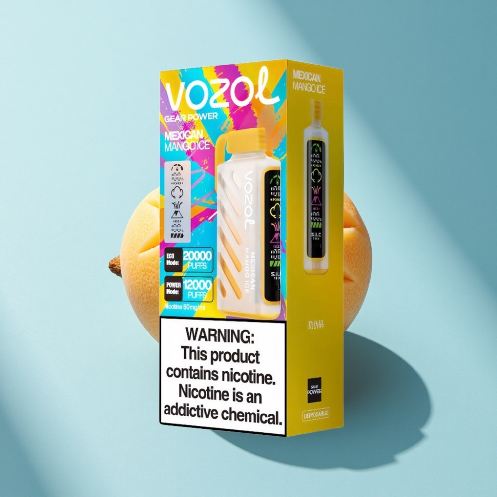 VOZOL Gear Power 20000 Puffs Mexican Mango Ice Dual Mesh Coil 20mL