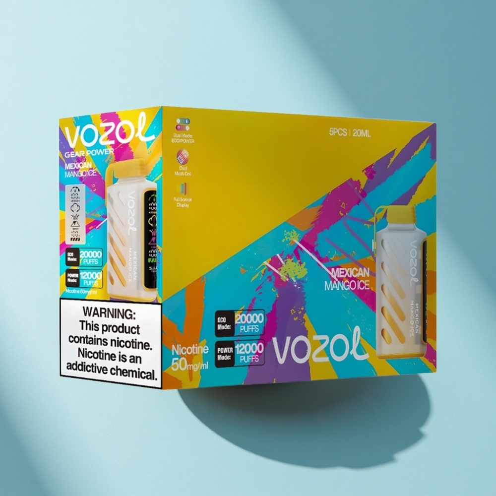VOZOL Gear Power 20000 Puffs Mexican Mango Ice Dual Mesh Coil 20mL