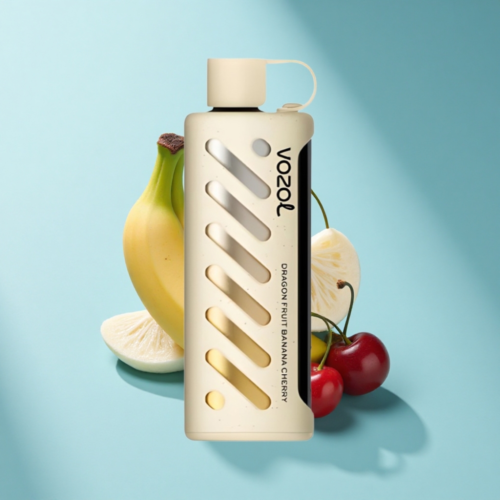 VOZOL Gear Shisha 25000 Puffs Dual Mesh Disposable Vape Dragon Fruit Banana Cherry