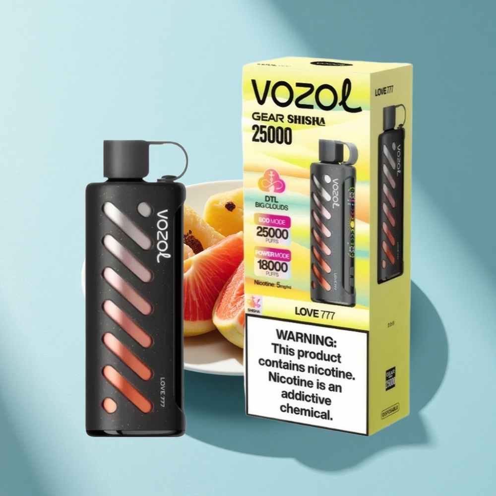 VOZOL Gear Shisha 25000 Puffs Dual Mesh Disposable Vape Love 777 5mg