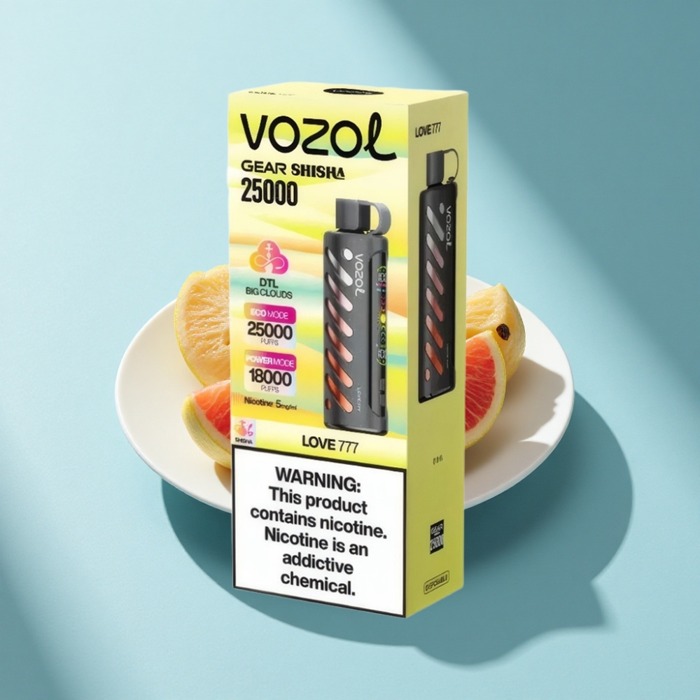 VOZOL Gear Shisha 25000 Puffs Dual Mesh Disposable Vape Love 777 5mg