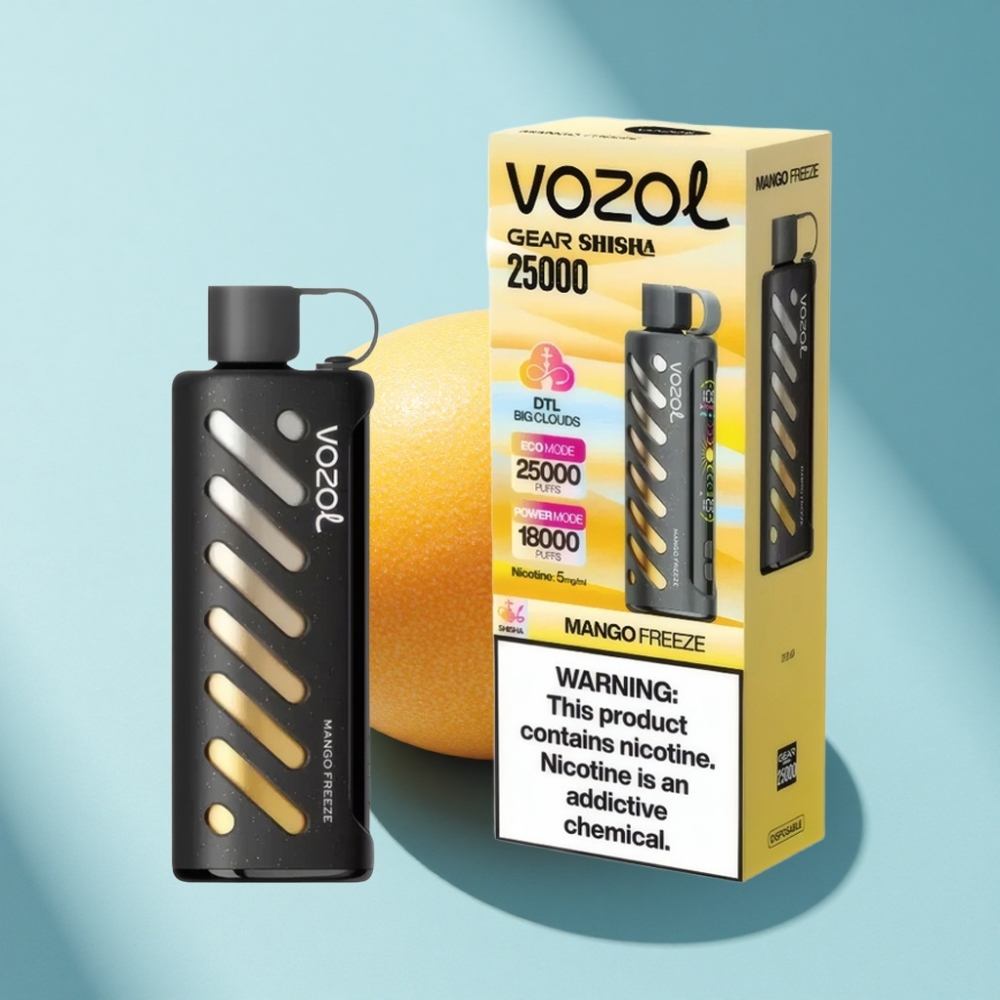 VOZOL Gear Shisha 25000 Puffs Dual Mesh Mango Freeze Disposable Vape