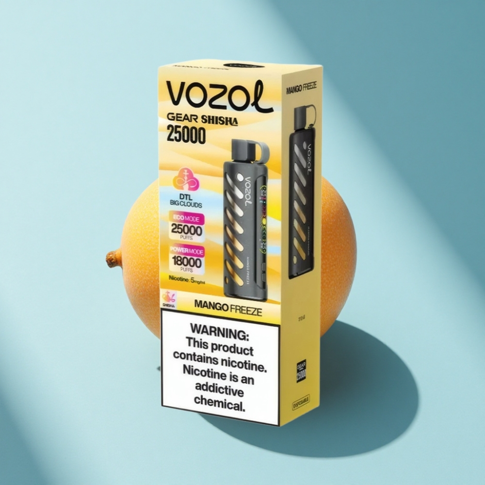 VOZOL Gear Shisha 25000 Puffs Dual Mesh Mango Freeze Disposable Vape