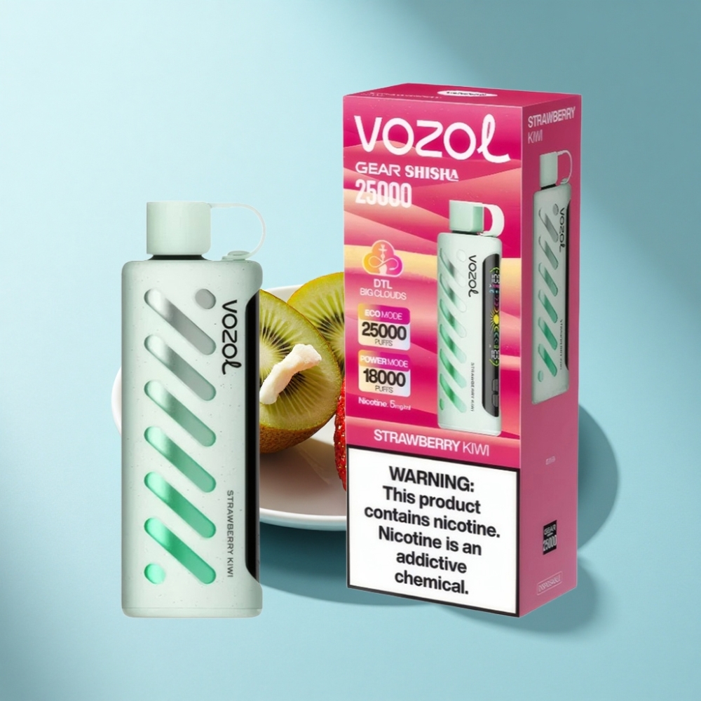 VOZOL Gear Shisha 25000 Puffs Dual Mesh Strawberry Kiwi Disposable Vape