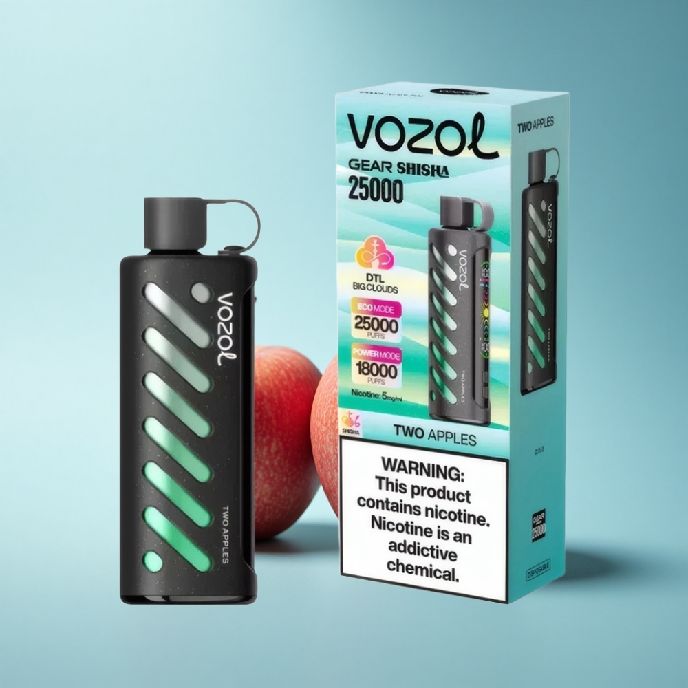 VOZOL Gear Shisha 25000 Puffs Dual Mesh Two Apples Disposable Vape