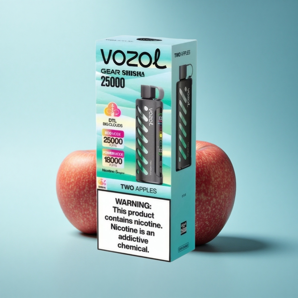 VOZOL Gear Shisha 25000 Puffs Dual Mesh Two Apples Disposable Vape
