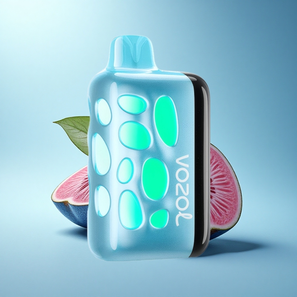 VOZOL RAVE 40000 Disposable Vape Blue Razz Ice - 270° Glow, Beat-Synced, Fast Charge