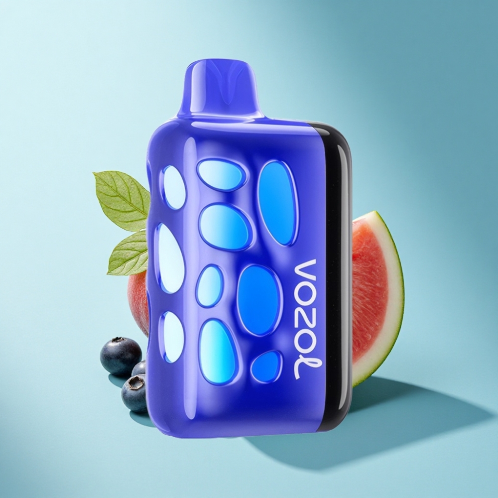 VOZOL RAVE 40000 Disposable Vape Blueberry Watermelon - 270° Glow Design, Beat-Synced Party Mode, Fast Charge