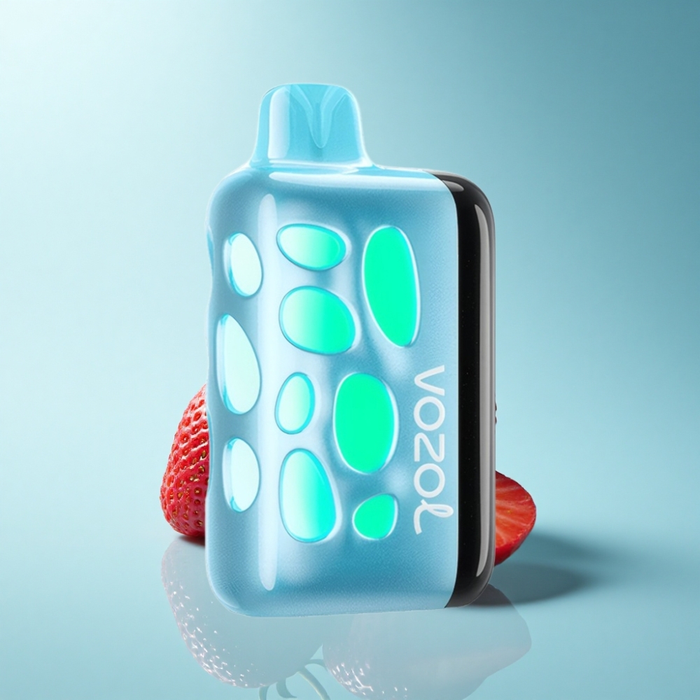 VOZOL RAVE 40000 Disposable Vape Cherry Strawberry – 270° Glow, Beat-Synced, 80% Fast Charge