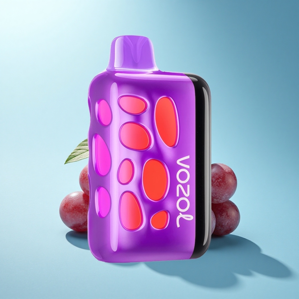 VOZOL RAVE 40000 Disposable Vape Grape Ice – 270° Glow, Beat-Synced, 1000mAh