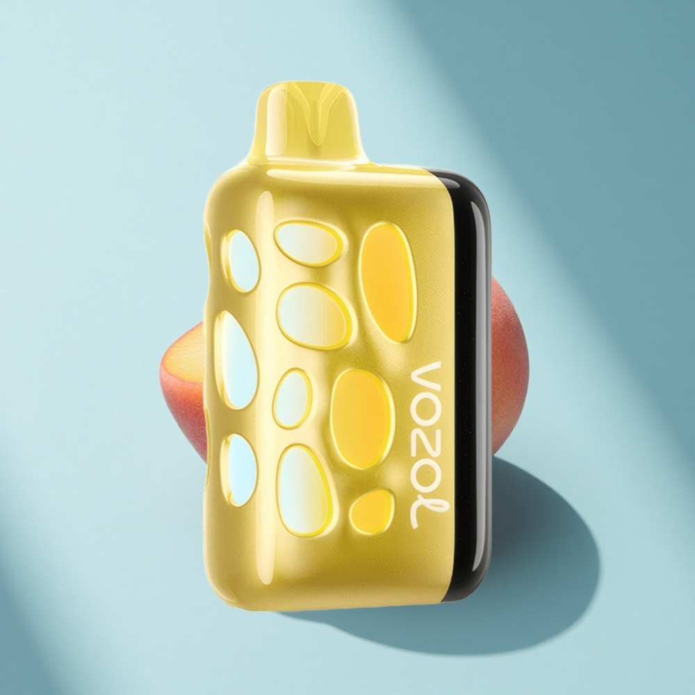 VOZOL RAVE 40000 Disposable Vape – Mango Peach, 270° Glow, Beat-Synced, 20/50mg, 1000mAh